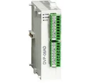 DVP06PT-S 6 Route PT, 14bit (0.1?), 24V DC Power, RS485, SLIM